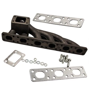 Turbo Exhaust Manifold Set for BMW E36 1991-1999 E46 00-06 I6 T3 T4 M50 M52 LHD - Picture 1 of 12