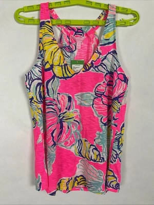Camiseta sin mangas Lilly Pulitzer para mujer rosa Minka trapecio barrida por las mareas talla M nueva Foto 1 de 4