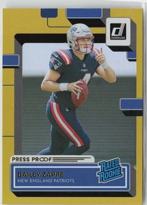 Bailey Zappe 2022 Donruss Rookie Premium Press Proof - Bild 1 von 2