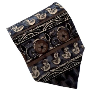 Tie Jerry Garcia Men Abstract 57.5" x 3.75" 100% Silk Hand Made Multicolor - Picture 1 of 5