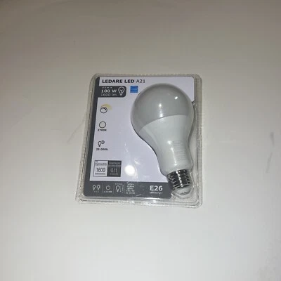 Ikea Ledare LED Bulb, E26, 1600 Lumen - Globe A21 Dimmable - Image 1 of 4