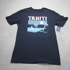 Roark Shirt Mens Medium Black Short Sleeve Tahiti Time Minimal Basic