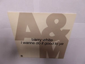 BARRY WHITE I WANNA DO IT GOOD TO YA (MONSTER REMIX) 7" SINGLE RECORD 1989 - Picture 1 of 4