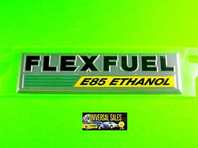 GENUINE MOPAR FLEXFUEL E85 ETHANOL NAMEPLATE FLEX FUEL EMBLEM BADGE LOGO OE NEW - Image 1 of 2