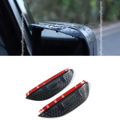 For Toyota FJ Cruiser 07-14 Carbon fiber Rearview Mirror Rain Eyebrow Frame Trim Foto 1 de 4