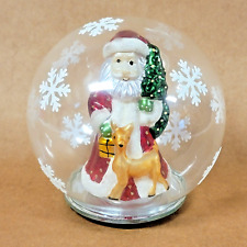 VTG Santa Trim A Home Color Changing LED Glass Ball Globe Decoration NIOB KMart