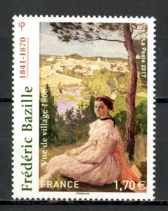 FRANCE 5122 FRÉDÉRIC BAZILLE, VUE DE VILLAGE 1868, 2017, NEUF xx, TRES BEAU - Picture 1 of 1