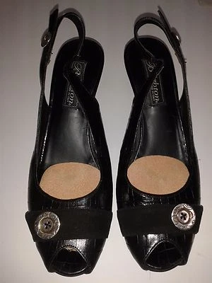    Brighton $170.00 venta al por menor Nigel cuñas negras 7.5M venta al por menor $125.00 Foto 1 de 4