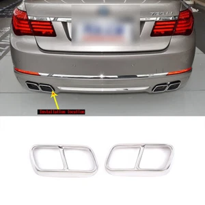 Cubierta de escape de acero inoxidable adecuada para BMW Serie 7 F01 F02 F04 09-14 - Imagen 1 de 6