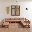 Garden Lounge Set Outdoor Lounge Set Sofa Patio 9 Piece Solid Pinewood Vidaxl