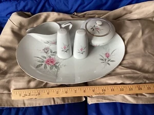 Golden Rose Fine China Japan 5 Piece Accessory Set - Pre-owned - Picture 1 of 14
