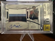 2022 Panini National Treasures Malik Willis RPA BGS 8.5 Card + 10 Auto