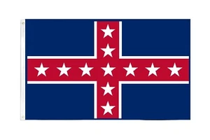 PRINTED POLYESTER 3 FEET X 5 FEET CIVIL WAR POLK FLAG - CSA - FREE SHIPPING - Picture 1 of 1