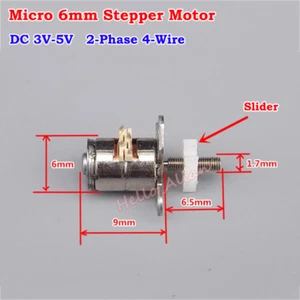 DC 3V 2-phase 4-wire Micro 6mm Stepper Motor Linear Actuator Screw Block Slider - Picture 1 of 8