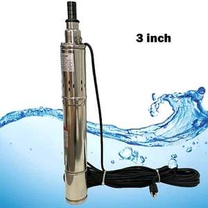 110V 3 inch Electric Deep Well Pump Submersible Pump for Farmland Irrigation - Picture 1 of 20