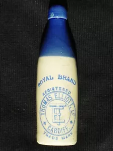 Lovely Mega Rare Champagne Blue Top/Blue Print Thomas Elliott, Cardiff - Picture 1 of 4