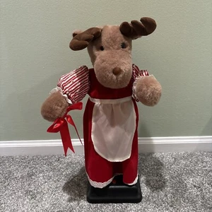 Animated Christmas Moose Sings Christmas Melodies 17" Used - Picture 1 of 6