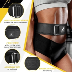 Size MEDIUM Unisex Weight Lifting Belt Unijoy Gym Workout Squats Deadlift - Picture 1 of 7