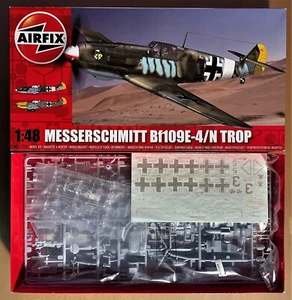 AIRFIX A05122A - MESSERSCHMITT Bf109E-4/N TROP - 1/48 PLASTIC KIT - Foto 1 di 1