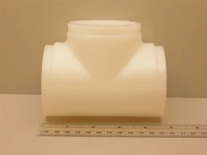 +GF+ George Fisher 2" NPT PPro-Seal Natural Polypropylene Branch Tee SCH 80 - Picture 1 of 4