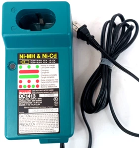 Makita DC1413 Genuine Ni-MH Ni-Cd Battery Charger 7.2 9.6 12V 14.4V OEM Tested - Picture 1 of 10
