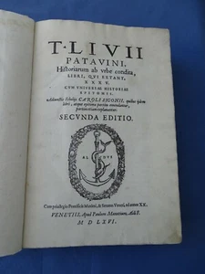 Tito Livio – Historiarum + Scholia – Paolo Manuzio 1566 – Venezia – Raro 3 opere - Picture 1 of 12