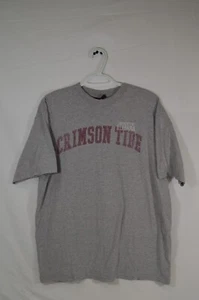 Jones and Mitchell University Alabama Crimson Roll Tide L/XL Gray shirt T41 - Picture 1 of 4