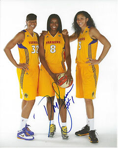 DELISHA MILTON-JONES Signed 8 x 10 photo WNBA Atlanta Dream Basketball LA SPARKS