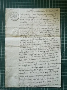 acte notarié BE - 22 aout 1835 - 2 pages - adjudication - Limoges - Imagen 1 de 3