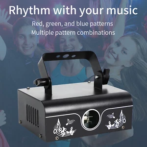 RGB Animación Disco Fiesta Luz Estroboscopio Rayo Proyector Láser DMX Fiesta Show - Imagen 1 de 24