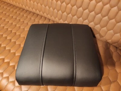 Cubby Box Lid, Land Rover Defender 90 / 110, Black with Black stitching - Image 1 of 4