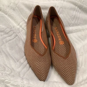 Rothy's The Point Kamel Herringbone Strickwolle Alltag Ballerinas Damen US 8 - Bild 1 von 12