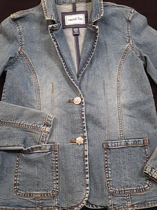 Limited Too Blue Jean Jacket Girls Youth Jr L/14 - Picture 1 of 10