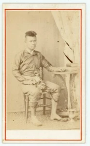 PHOTO CDV 1860 F. CHIT Bangkok THAILAND SIAM, un homme pose - Picture 1 of 2