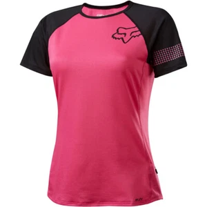 Fox Racing Ripley Short Sleeve Bike Jersey Pink/Black Women's Small - Picture 1 of 3