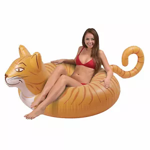 Inflatable GoFloats Meowzers Cat Tube Raft, Toys, 1 Piece - Picture 1 of 4