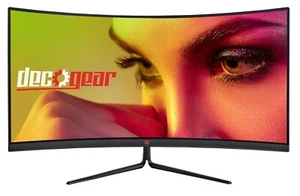Deco Gear 30" 21:9 UWFHD 2560x1080P 200Hz 1ms Curved Gaming Monitor, HDMI, DP - Picture 1 of 7