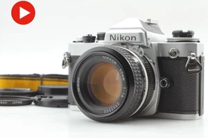 [Near MINT w/ Strap] Nikon FE Silver Body + Ai Nikkor 50mm f/1.4 Lens From JAPAN - Picture 1 of 19
