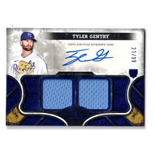 2035 Topps Tier One Tyler Gentry Game Used Relic Autograph Royals AT1R-TG Rookie - Picture 1 of 3