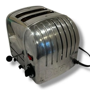 DUALIT 2 Slice Classic Toaster 2SL A2BR/87 Chrome Made In England 120V - Picture 1 of 19