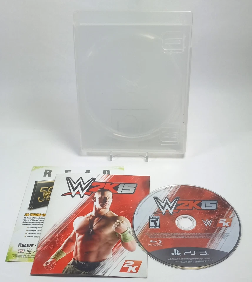 WWE 2K15 2015 (Sony PlayStation 3 2014) PS3 w/ Manual & Insert John Cena - Image 1 of 1