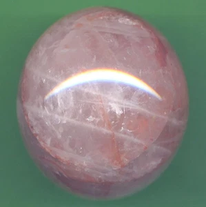 66 mm Feuerquarz Kugel + Kobra Ständer rot Hämatoid Kristallkugel Reiki/Heilung 12H - Bild 1 von 4