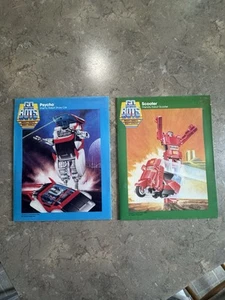 1985 Tonka Corporation Go Bots - Psycho - Scooter. Lot Of 2. 2 Ply Folders - Picture 1 of 15