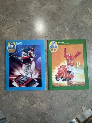 1985 Tonka Corporation Go Bots - Psycho - Scooter. Lot Of 2. 2 Ply Folders - Image 1 of 4