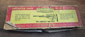 Chesteron Gauge Glass Cutter orig box and notebook advertising - Picture 1 of 6