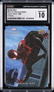 2022 MARVEL UNBOUND UD,  CANVAS #88 SPIDER-MAN CGC 10 GEM MINT - Picture 1 of 2