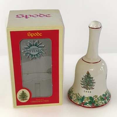 2008 Spode Christmas Tree Annual Bell w/Box 70th Anniversary Limited Edition - Image 1 of 4