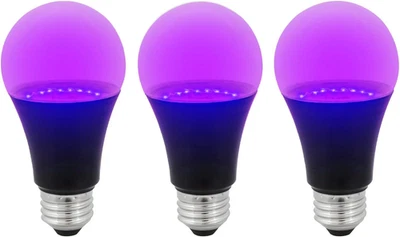 80098 LED A19 Black Light Bulb, 7 Watt, Medium Base (E26), Non-Dim, 390 - Image 1 of 4