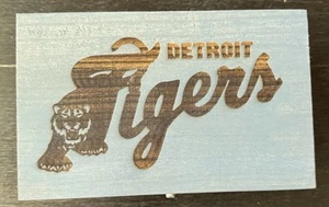 Detroit Tigers Laser Engraved Decorative Keepsake Box Wood 8.3 X 5.2 X 3.5 Inch - Picture 1 of 4
