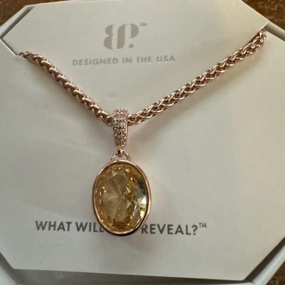 NUEVO COLLAR BOMB PARTY NK72022 NOVIEMBRE ANCLADO EN ORO ROSA RESPLANDOR Foto 1 de 2